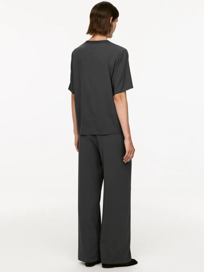 Silk-Crepe Trousers