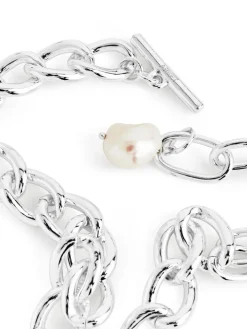 Silver-Plated Chain Necklace