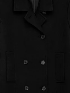 Slim Wool-Cotton Blend Coat