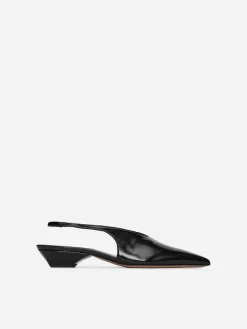 Slingback Leather Pumps