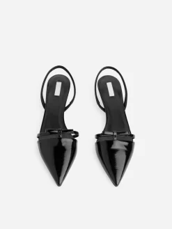 Slingback Leather Pumps