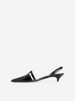 Slingback Leather Pumps