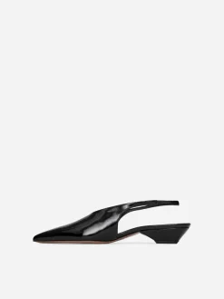 Slingback Leather Pumps