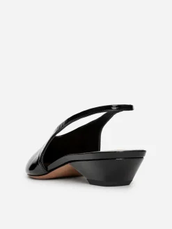 Slingback Leather Pumps