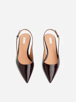 Slingback Leather Pumps