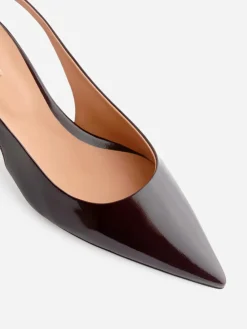 Slingback Leather Pumps