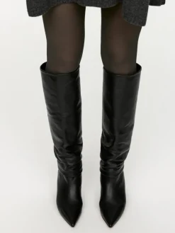 Slouchy Leather Boots