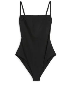 Square-Neck Swimsuit