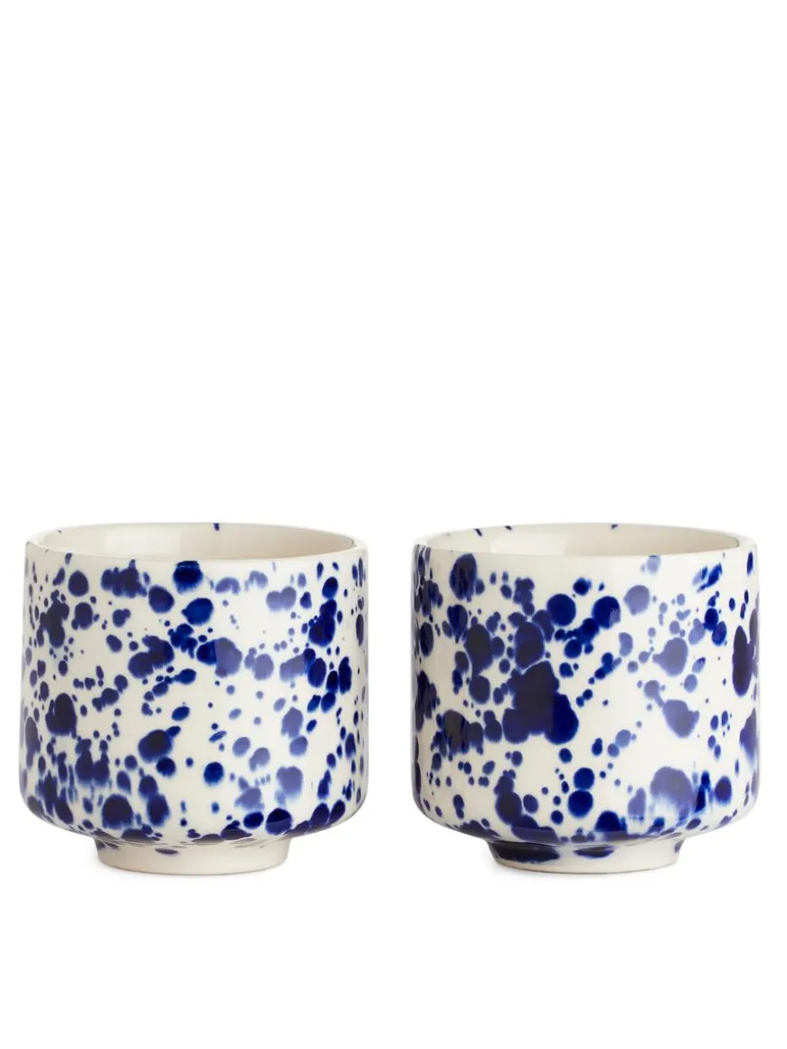 Stoneware Cups Set Of 2