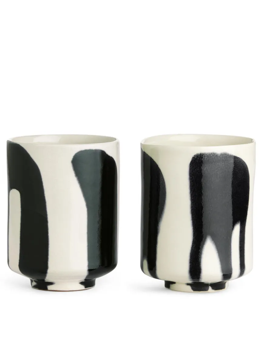 Stoneware Cups Set Of 2