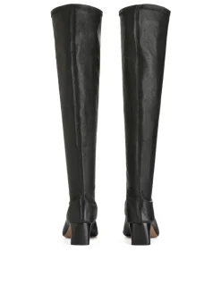 Stretch Leather Boots