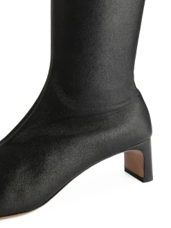 Stretch Leather Boots