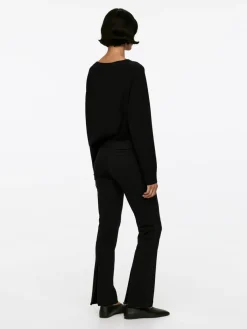 Stretch Zip-Detail Trousers