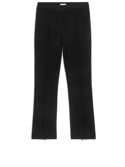Stretch Zip-Detail Trousers