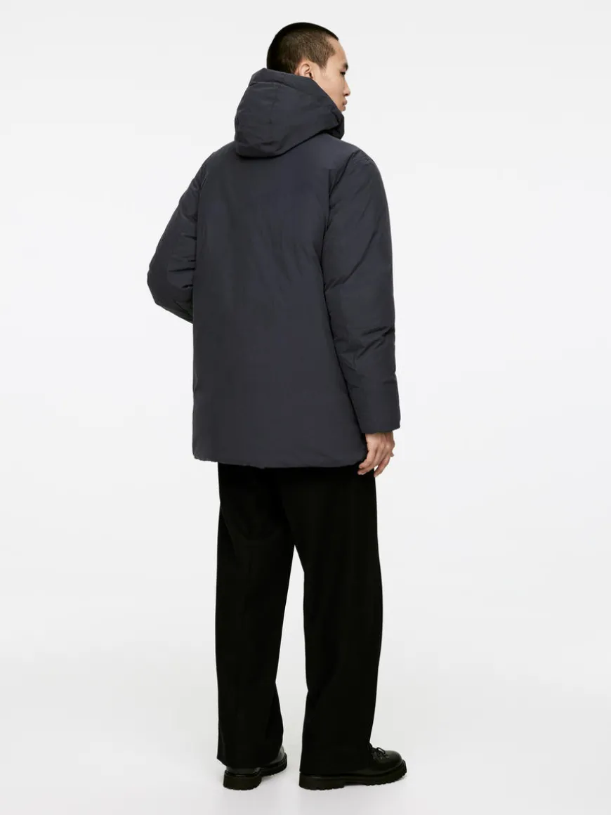 Upcycled Down Hooded Jacket