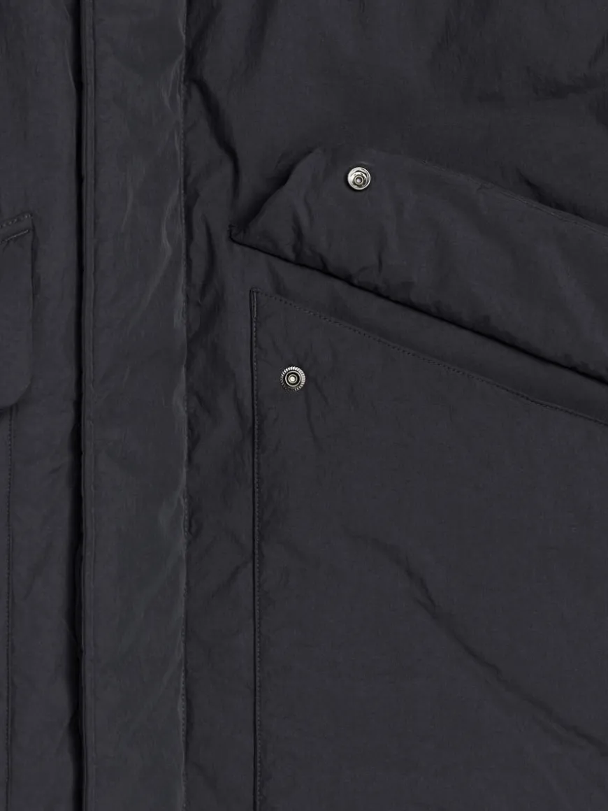 Upcycled Down Hooded Jacket