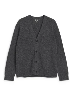 V-Neck Wool Cardigan