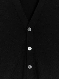 V-Neck Wool Cardigan