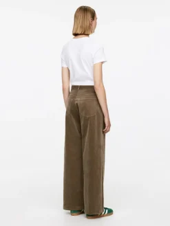 Wide Corduroy Trousers