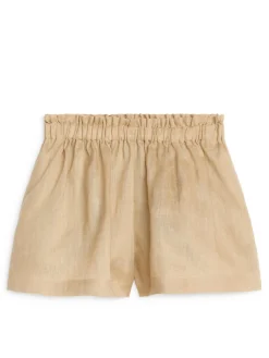 Wide Linen Shorts