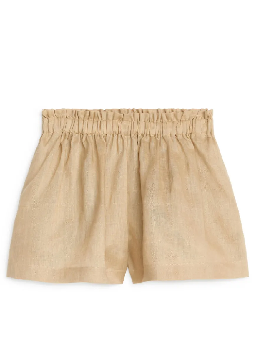 Wide Linen Shorts