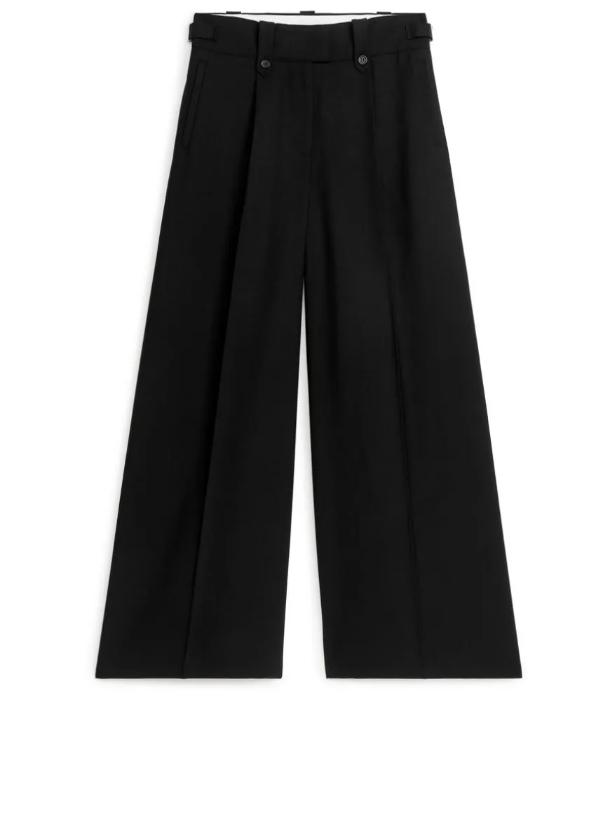 Wide Twill Trousers