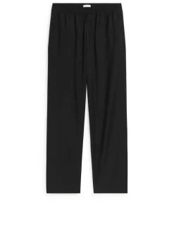 Wide Wool Trousers