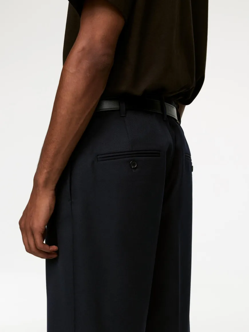 Wide Wool Trousers