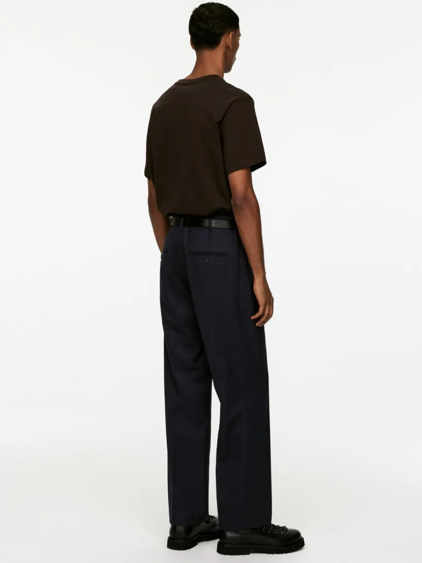 Wide Wool Trousers