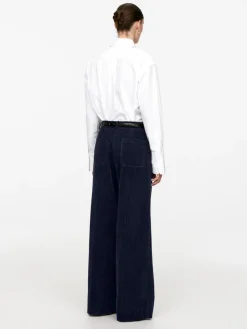 Wide-Leg Corduroy Trousers