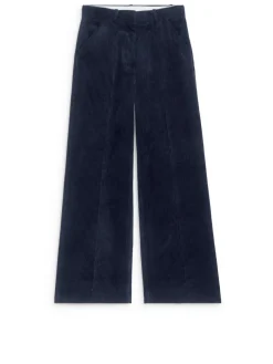 Wide-Leg Corduroy Trousers