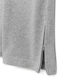Wide-Leg Slit Sweatpants