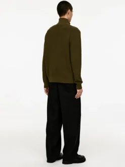 Wool & Cotton Half Zip Jumper