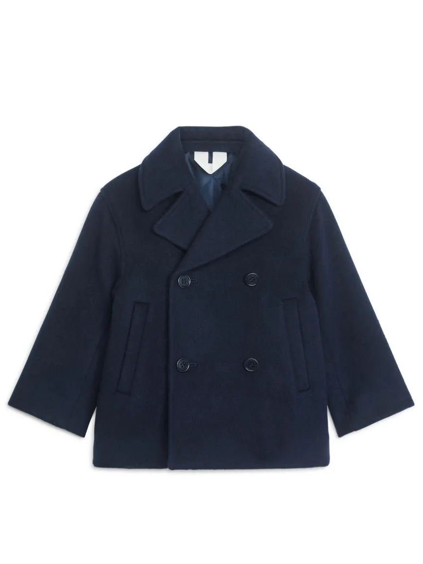 Wool Blend Pea Coat