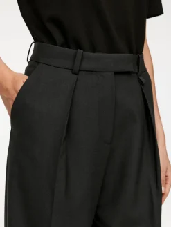 Wool Blend Twill Trousers