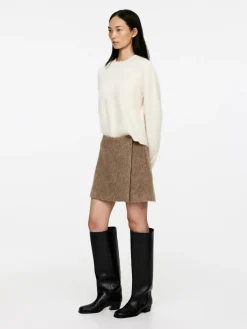 Wool-Blend Mini Skirt