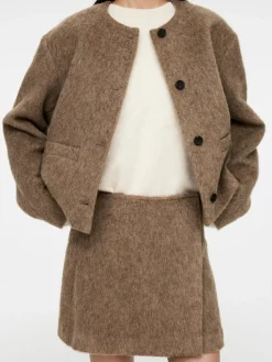 Wool-Blend Mini Skirt