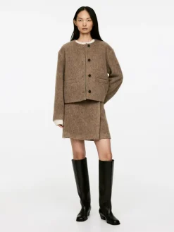 Wool-Blend Mini Skirt