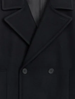 Wool-Blend Pea Coat