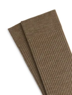 Wool-Blend Rib Socks 2 Pairs